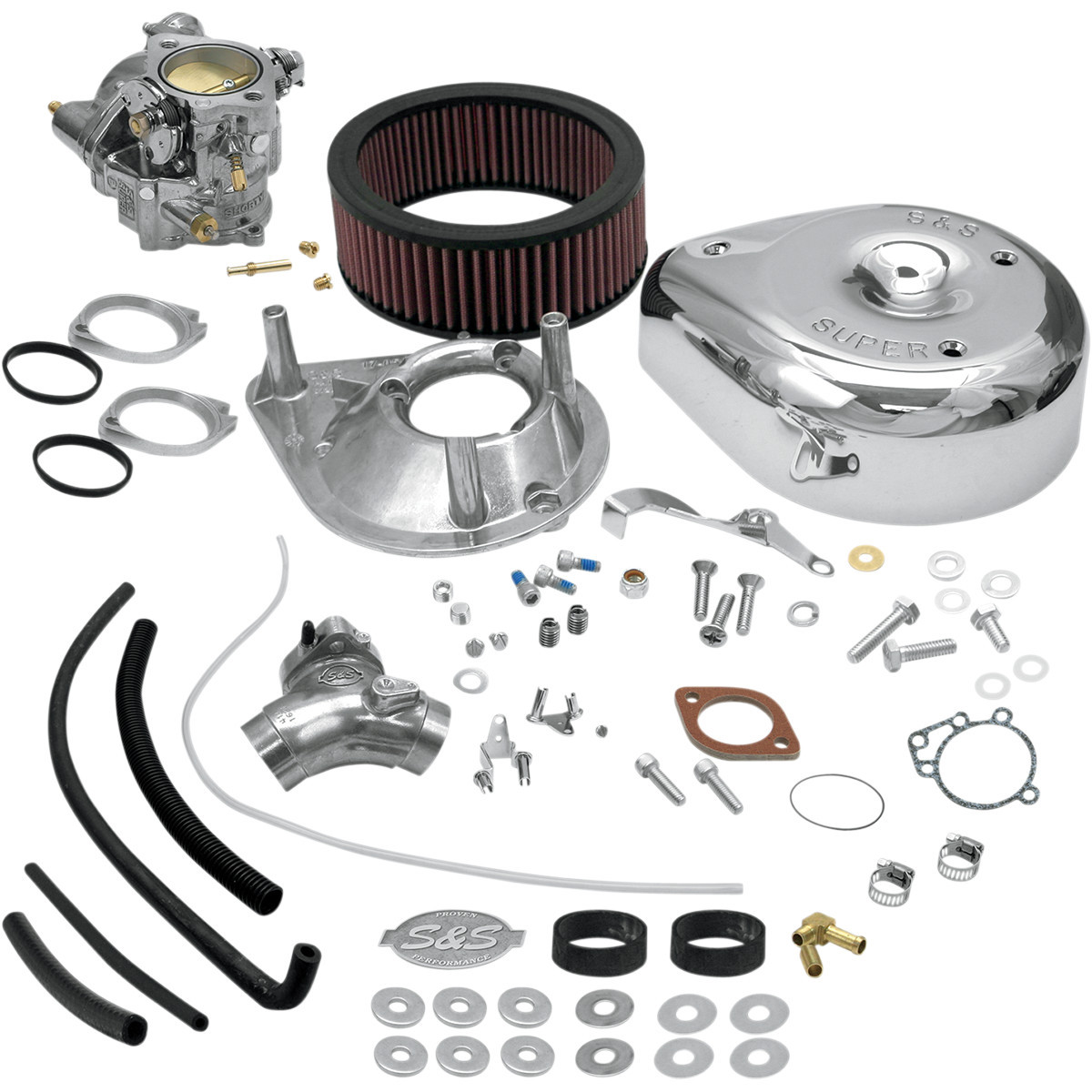 S&S Cycle #11-0407 - Super E Carburetor Kit with Manifold - Big Twin