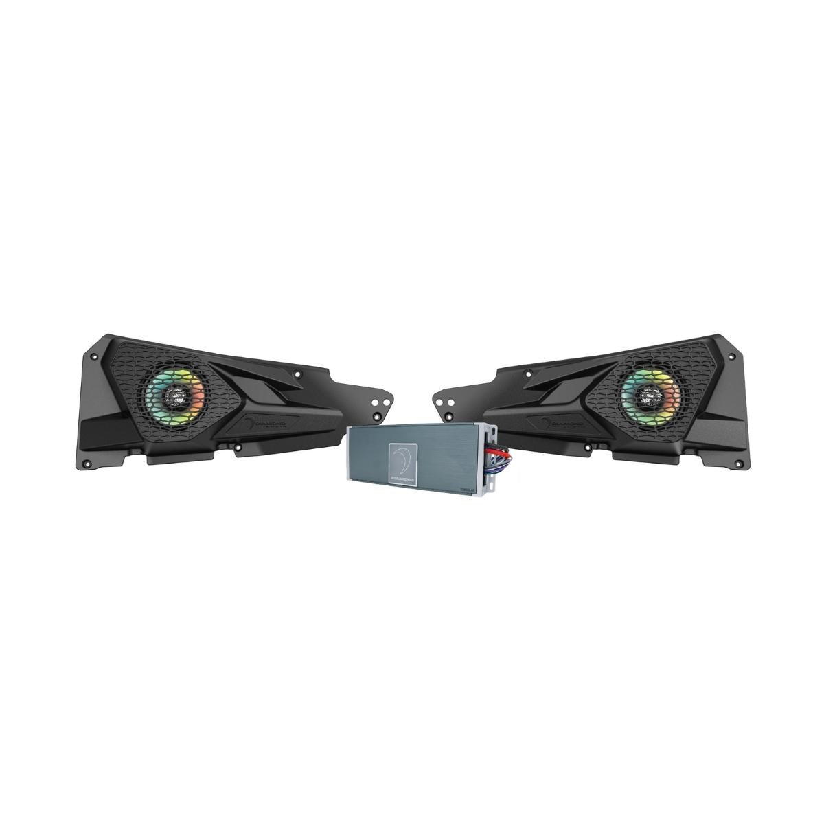 Diamond Audio MSRZRKM12 - 2014+ RZR XP© 6.5" 2-Way All Weather Front Speaker Kit with 2-Channel Amplifier - MSRZRKM12