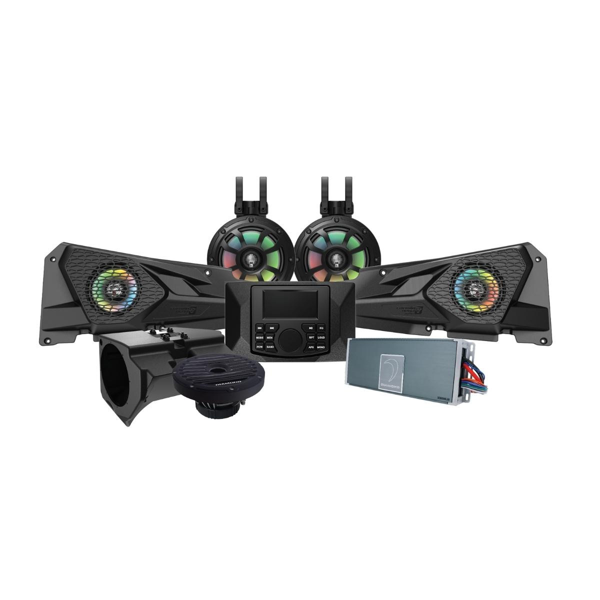 Diamond Audio MSRZRKM32 - 2014+ RZR 6.5" 2-Way Power Sports Speaker & 6-Ch Waterproof Amplifier - MSRZRKM32