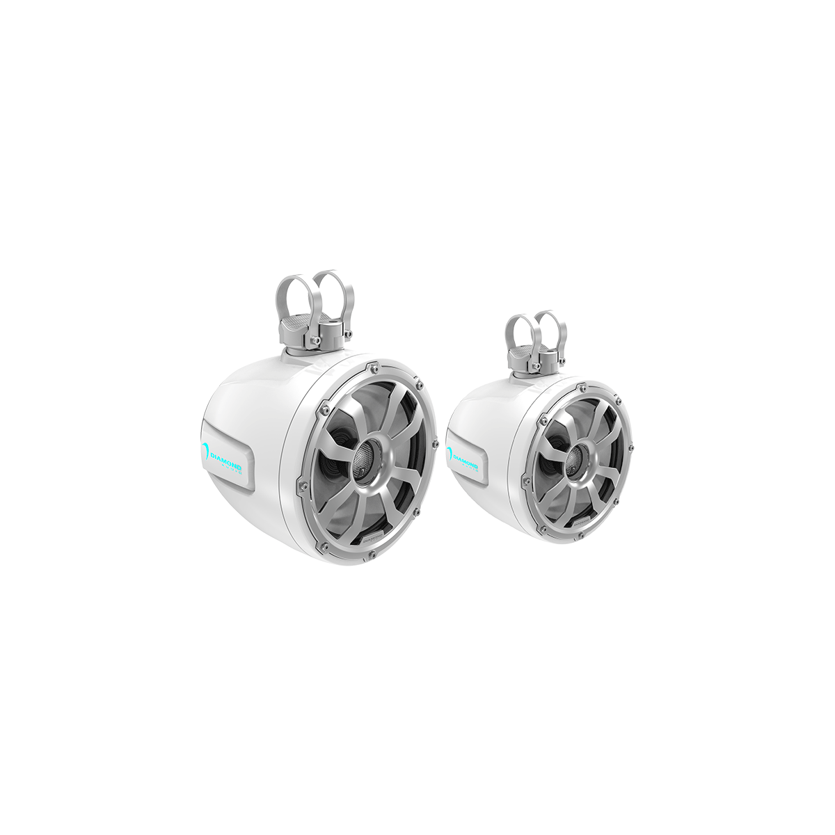 Diamond Audio POD65F4W - 6.5" 2-Way Marine Tower Speaker w/Titanium Dome Tweeter (White) - POD65F4W