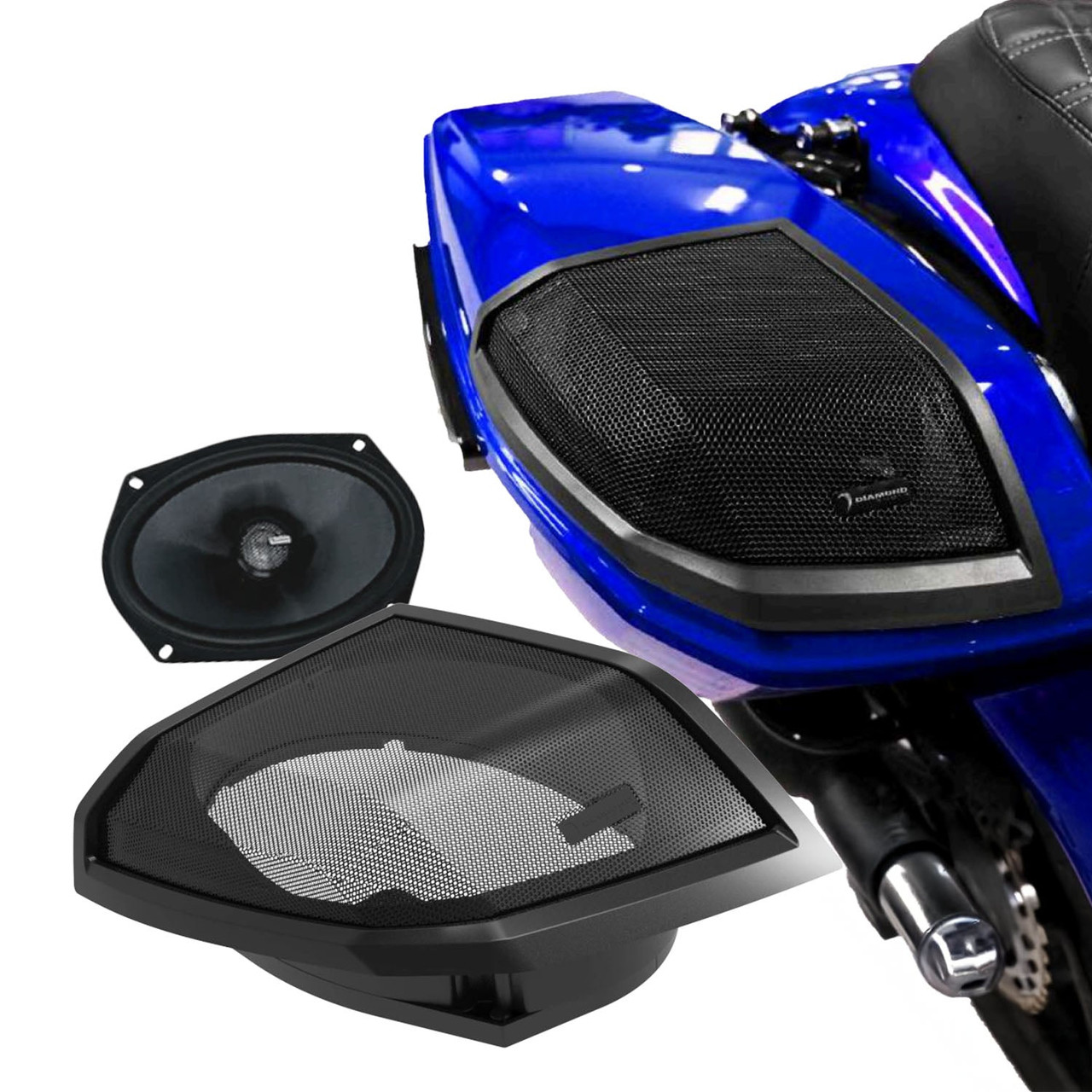 Diamond Audio MSMS692LK24 - 2024+ Harley Davidson® Cut-In Lid Kit with MS692CX2 Speakers (2Ω) - MSMS692LK24