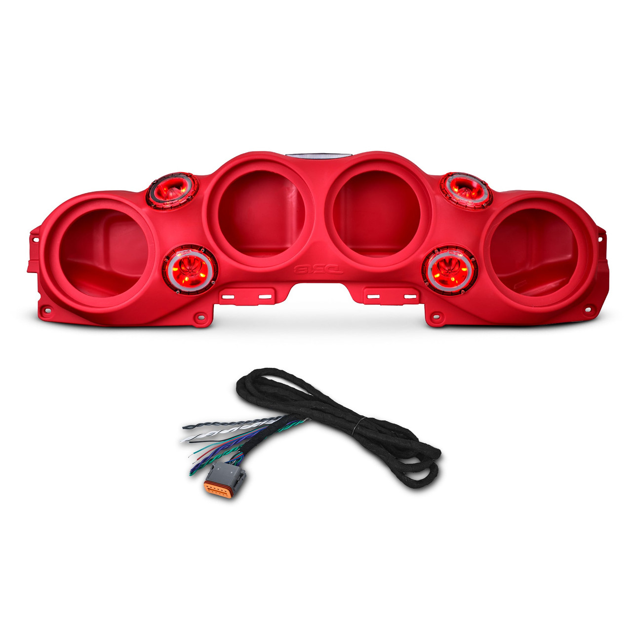 DS18 JL-SBAR/RD.HT - Jeep JL/JLU,JT Overhead Bar System Fits 4 X 8" Speakers (Not Included) and 4 X Tweeters PRO-TW4L and Harness Included