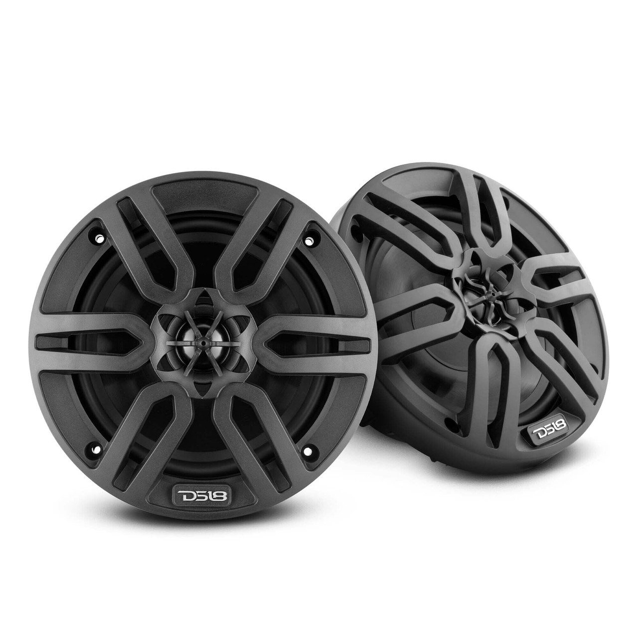 DS18 MP6/BK - MP 6.5" 2-Way Coaxial Marine Speaker 60 Watts Rms 4-Ohm -Black