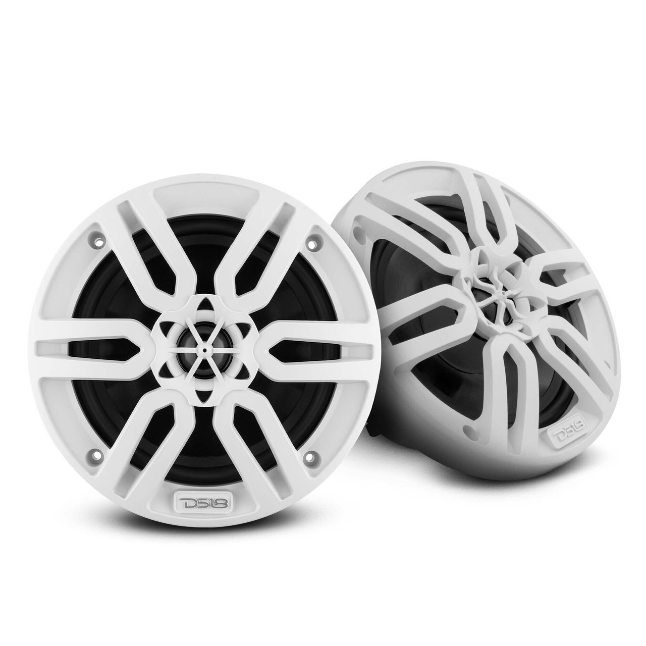 DS18 MP6/WH - MP 6.5" 2-Way Coaxial Marine Speaker 60 Watts Rms 4-Ohm -White