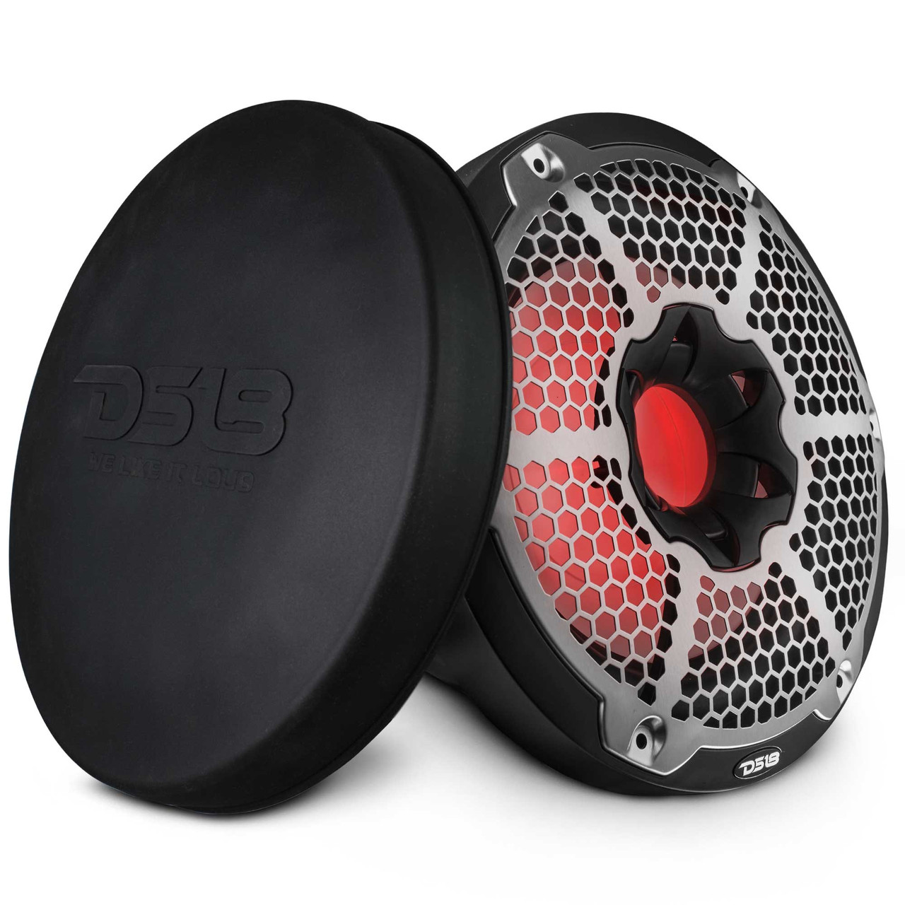 DS18 NXL-10SUB/BK - NXL 10" Marine Subwoofer with LED RGB Lights 300 Watts Rms SVC 4-Ohm