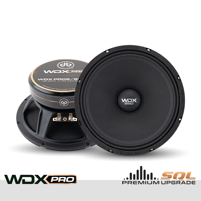 DB Drive WDXPRO9/8NC.4 - 8" Neo-Charged PRO Audio Midbass (1 Pair)