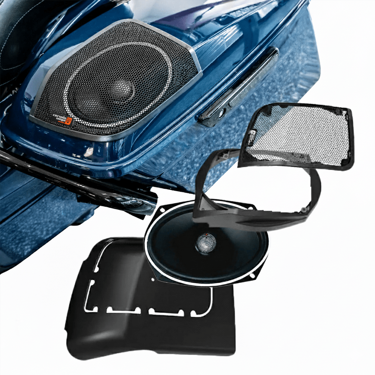 Cerwin Vega RPMST692LK - 2014-2023 Harley Davidson® Cut In Lid Kit with ST692CX2 (2Ω) - RPMST692LK