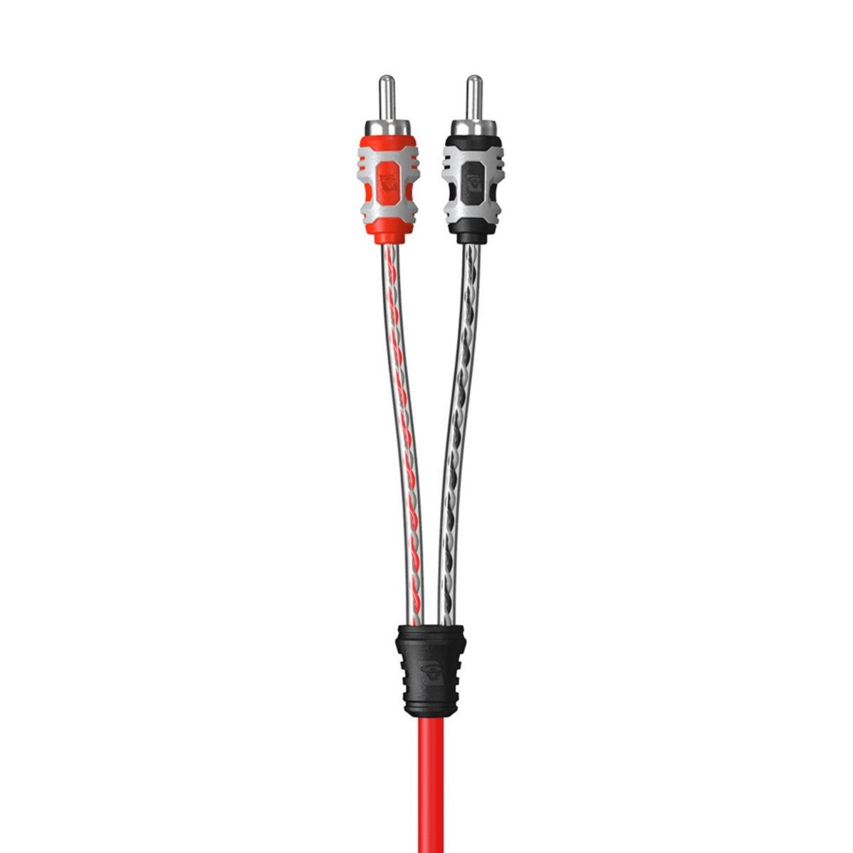 Cerwin Vega RV6 - 6Ft 2-Channel Dual Twisted RCA Cable w/Dual Molded Ends - RV6