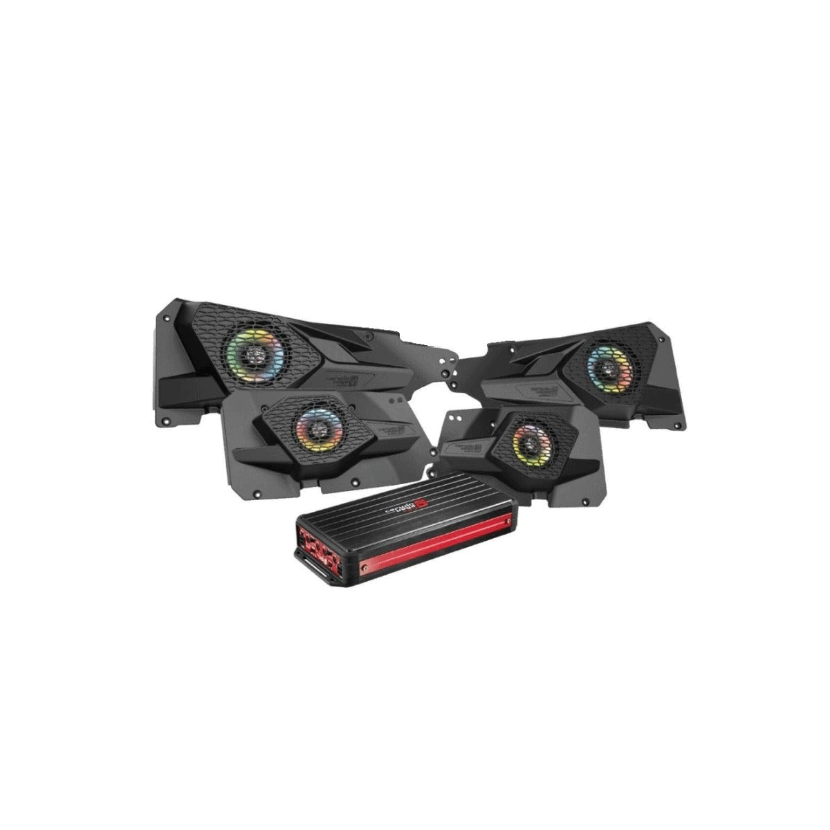 Cerwin Vega RPMRZRKD41 - 2014+ RZR XP Complete Audio Kit with 360W RMS Waterproof 4 Channel Amplifier - RPMRZRKD41