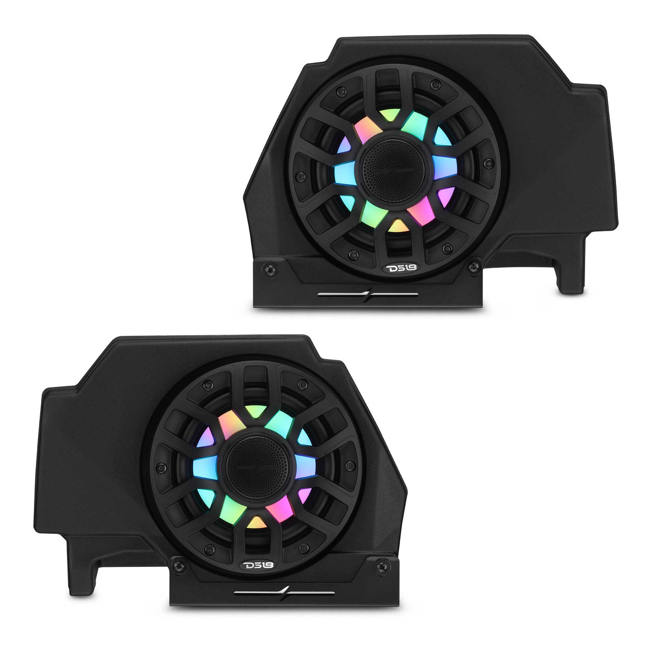 DS18 RZR-PRORP6LD - Polaris RZR-PRO 2020-2024 Rear Speaker Pods Loaded with NXL-iQ 6.5" Coaxial Speakers with Digital LED Lighting