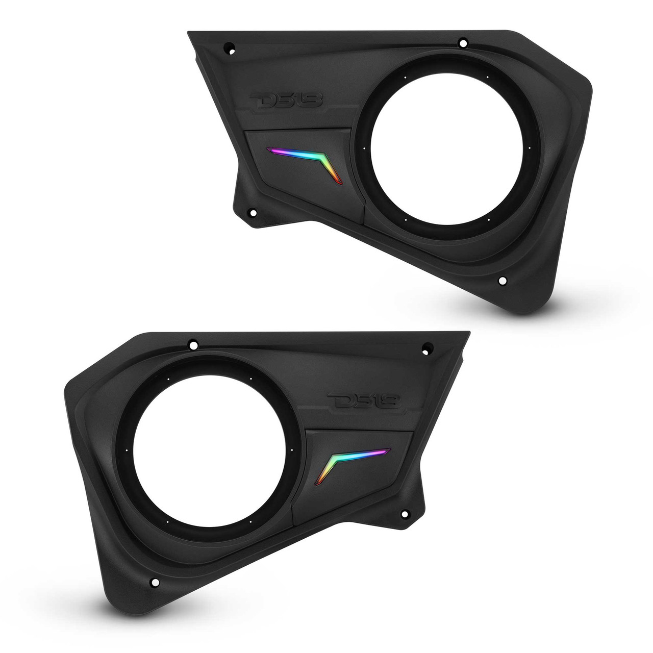 DS18 RZR-PROBD8 - Polaris RZR Rear Door Panels for 8" Speakers with Digital LED Lighting