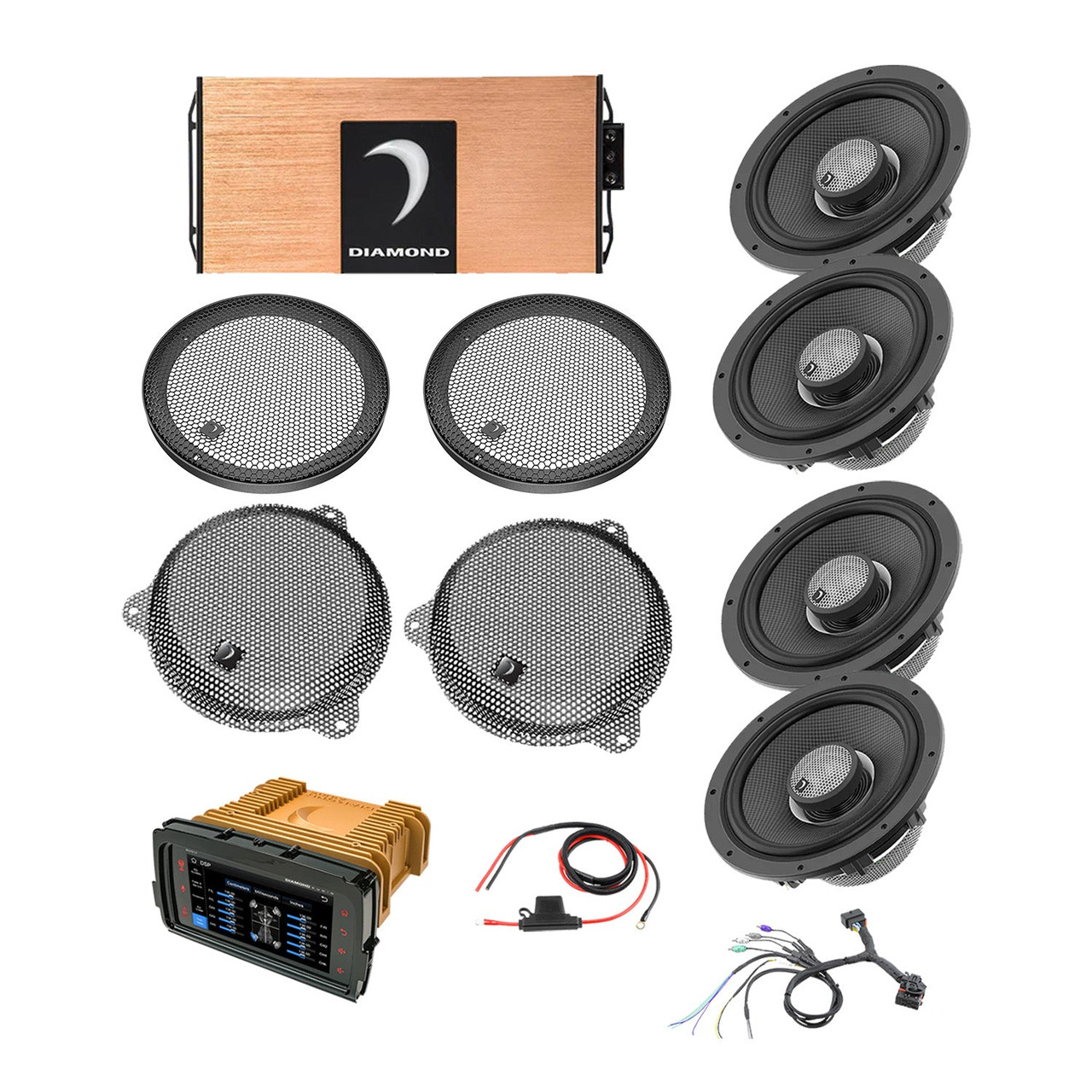 Diamond Audio DA1423SGTP1R - 14 - 23 Harley Davidson® Street Glide 4-Speaker System - DA1423SGTP1R
