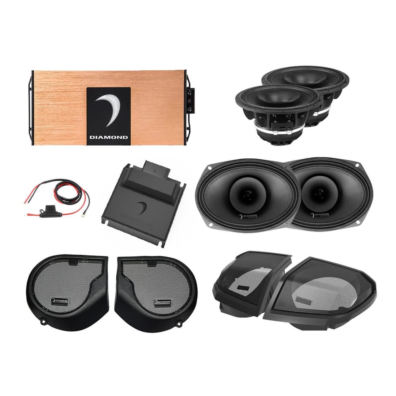 Diamond Audio DA24SGSP4 - 24+ Harley Davidson® Street Glide 4-Speaker System - DA24SGSP4