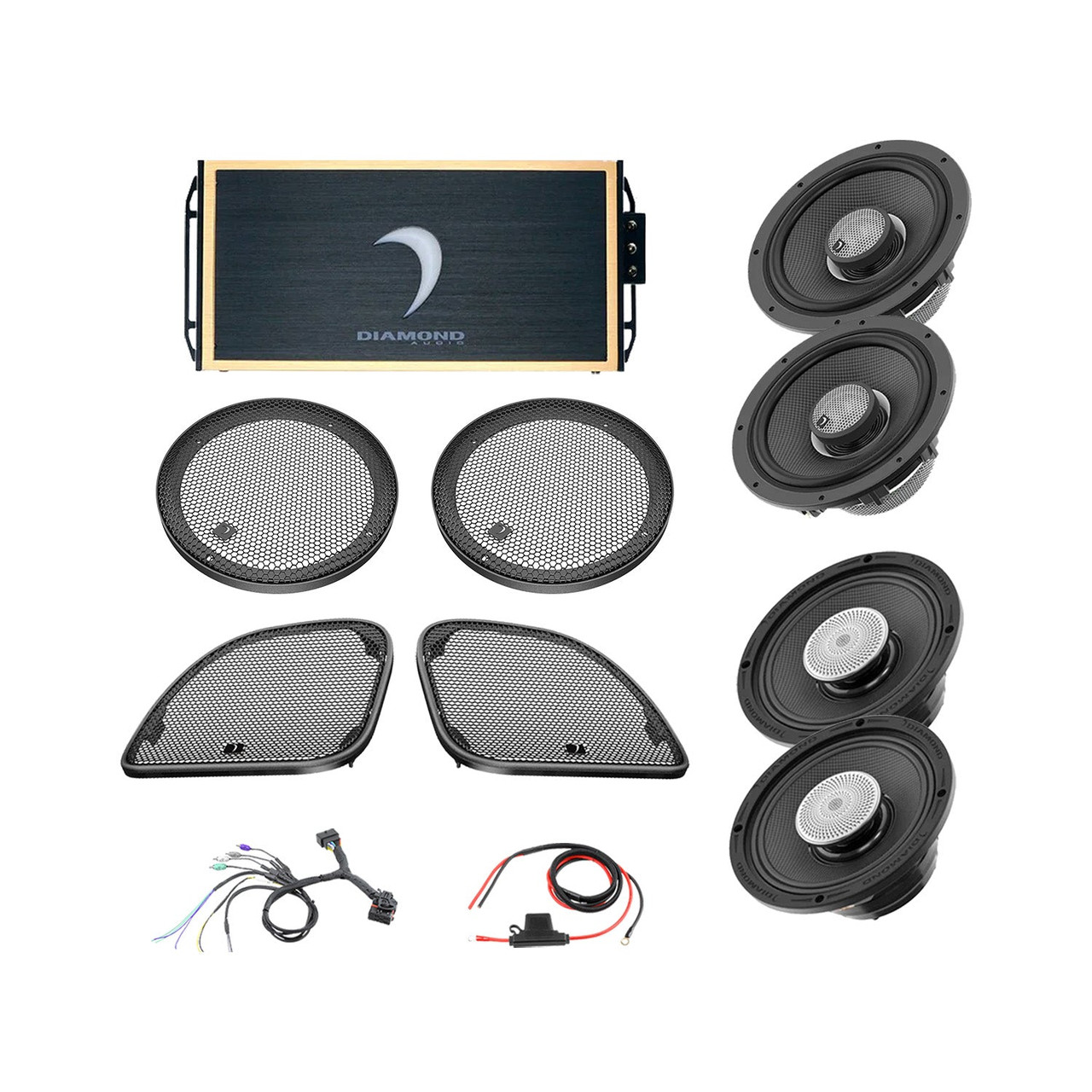 Diamond Audio DA1423RGTP3 - 14 - 23 Harley Davidson® Road Glide 4-Speaker System - DA1423RGTP3