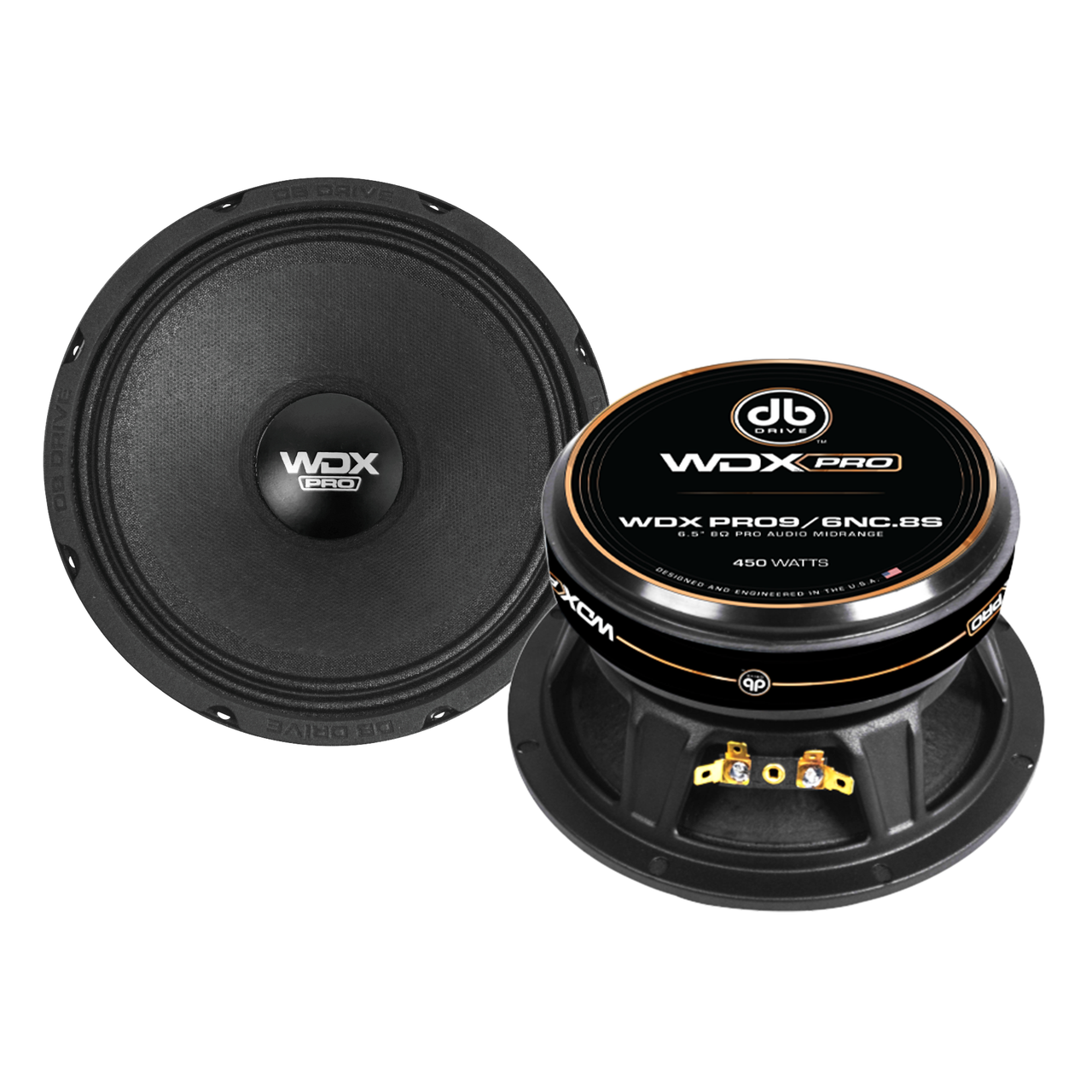 DB Drive WDXPRO9/6NC.8S - 6.5" Wide Freq Range-ProAudio MidBass 1.75in KSV VC papercone w/cloth surround