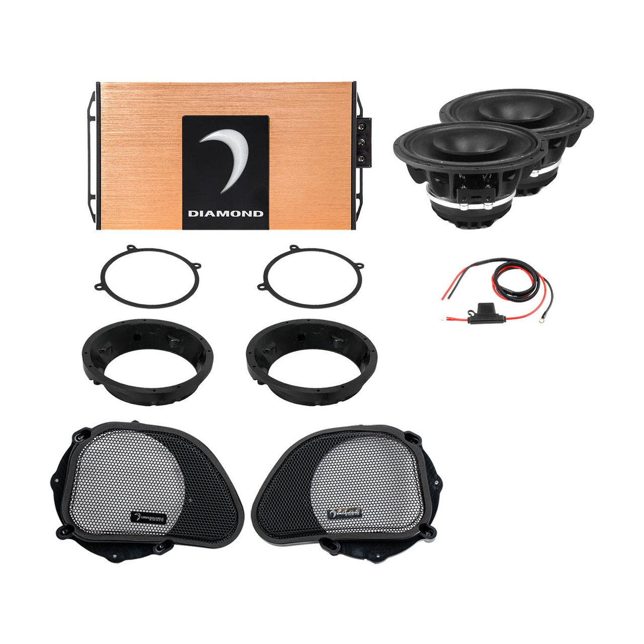 Diamond Audio DA9813RGSP2 - 98 - 13 Harley Davidson® Road Glide 2-Speaker System - DA9813RGSP2