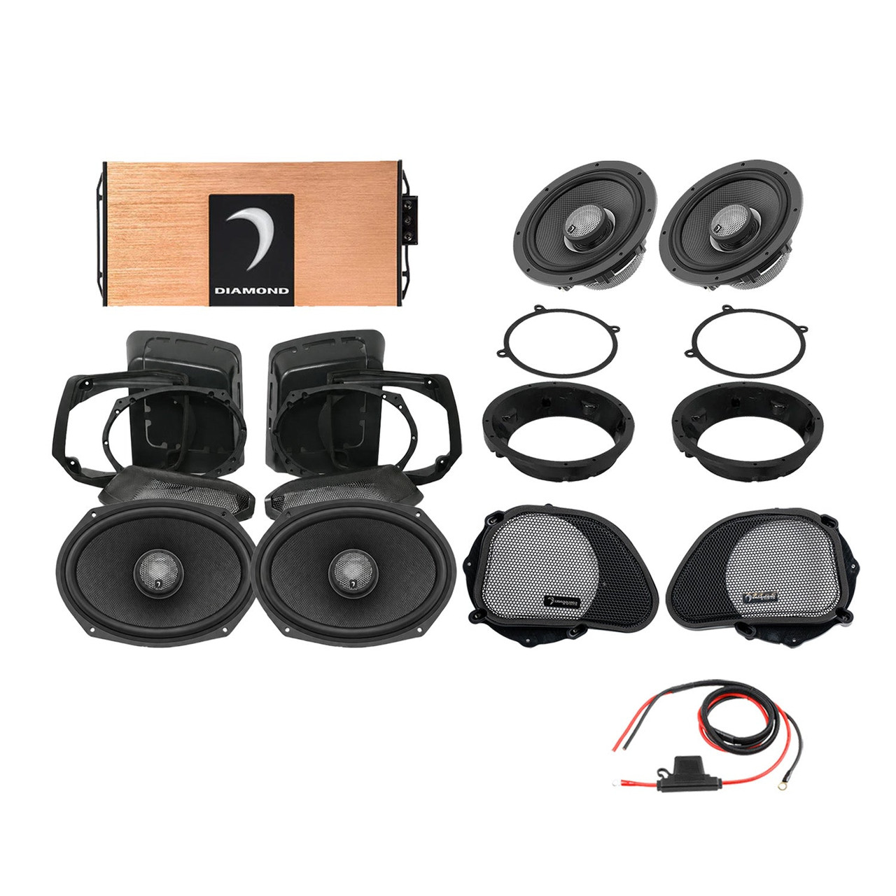 Diamond Audio DA9813RGSP3 - 98 - 13 Harley Davidson® Road Glide 4-Speaker System - DA9813RGSP3