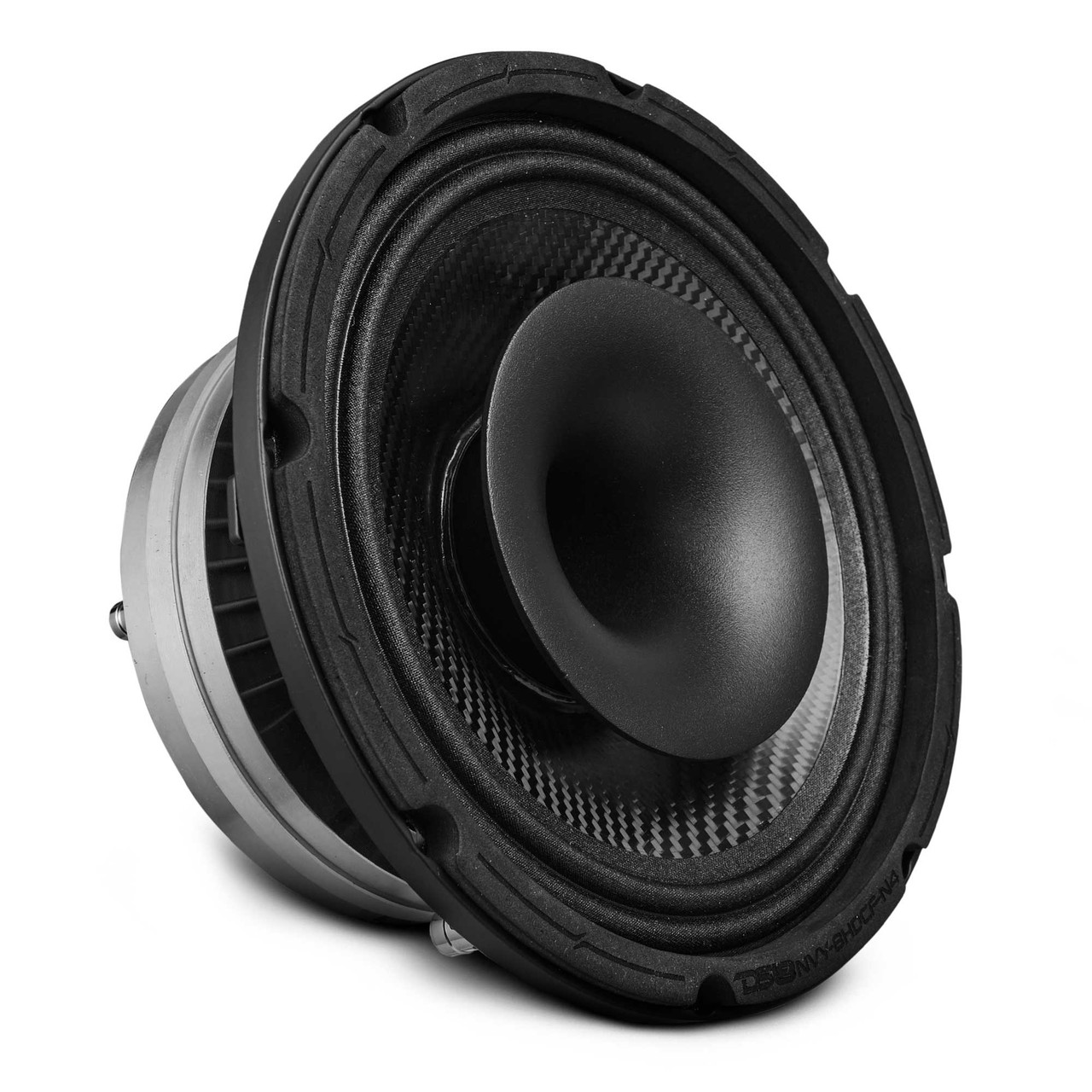 DS18 NVY-8HDCF-N8 - 8" Water Resistant Carbon Fiber Cone Hybrid Loudspeaker with 3" VC Compression Driver and Neodymium Magnet | 400W RMS 8-Ohm