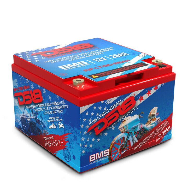 DS18 INF-LTI30-28AH - INF-LTI30-28AH INFINITE 28 AH Lithium Battery YTX30 Large Case With BMS - Perfect for Motorcycles