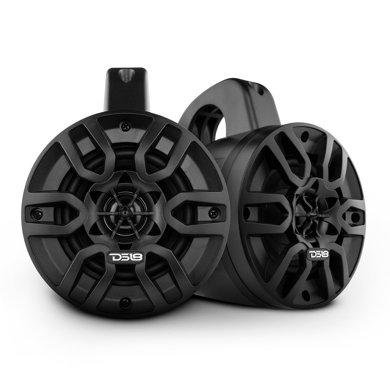DS18 MP4TPBT - MP 4" Amplified With Bluetooth Wakeboard Tower Speakers 40 Watts Rms -Black
