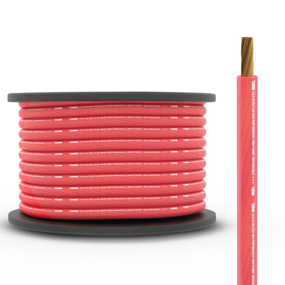 DS18 PW-4GA-100SLV - 4-GA CCA Ground, Power Cable, 100 Feet