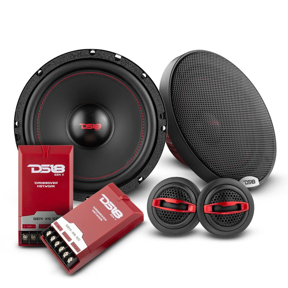 DS18 GEN-X6.5C - DS18 GEN-X6.5C 6.5" 2-Way Component Speaker Car Speaker 150 Watts 4-Ohm