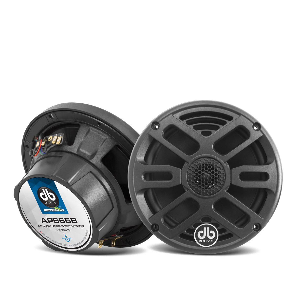 DB Drive APS65B - 6.5" 2-Way Marine Loudspeakers (Black) (1 Pair)