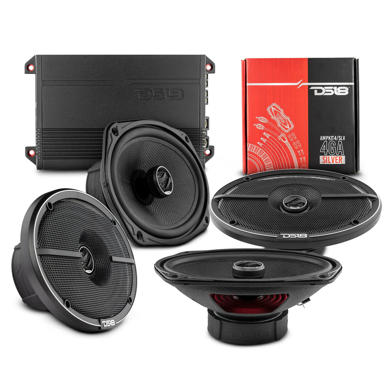 DS18 VS-CAMRYBETTER - DS18 2012-2017 Toyota CAMRY  Front and Back Doors Speakers Better Upgrade/Replacement Package 1600 Watts