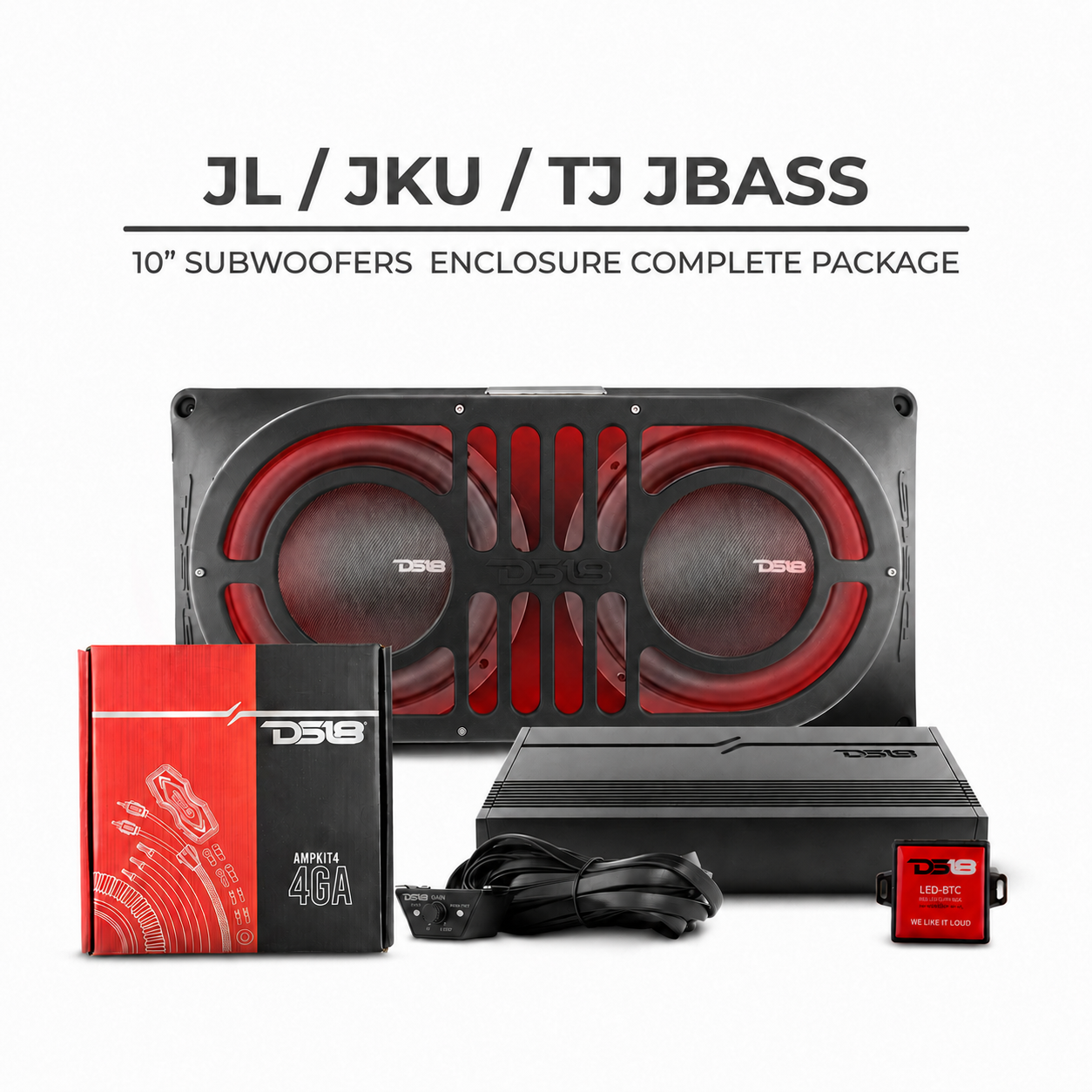 DS18 JBASS PLATINUM - DS18 Jeep JBASS Platinum Tailgate Package