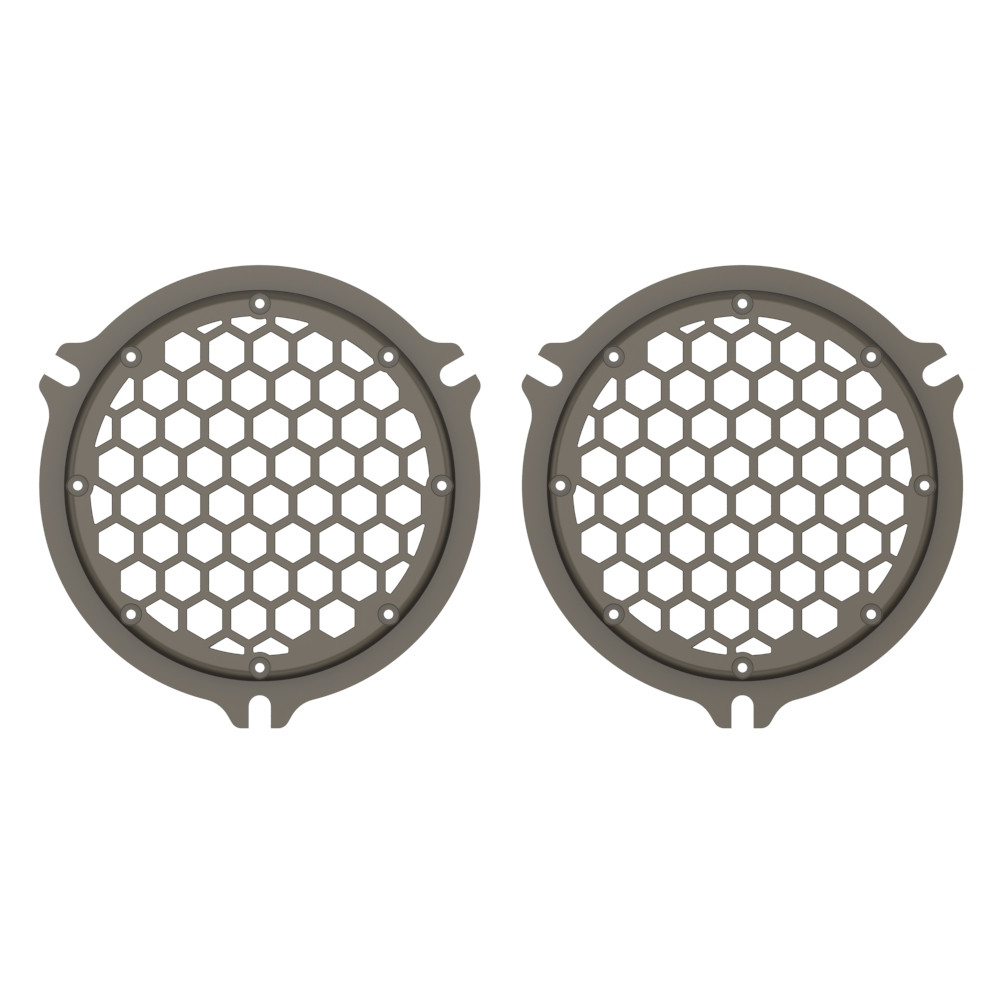 HEX Speaker Grills Color Matched For 2014+ Electric Glide / Street Glide Inner Fairing