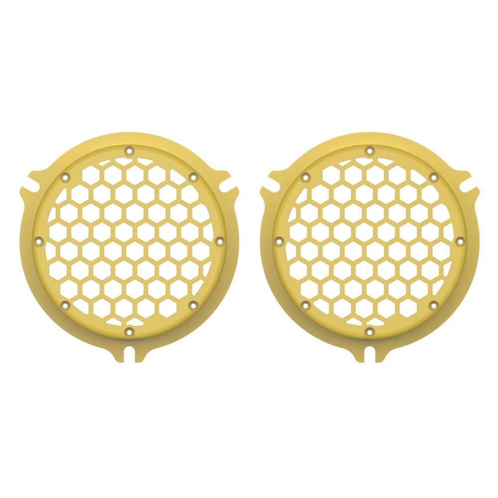 HEX Speaker Grills Color Matched For 2014+ Electric Glide / Street Glide Inner Fairing