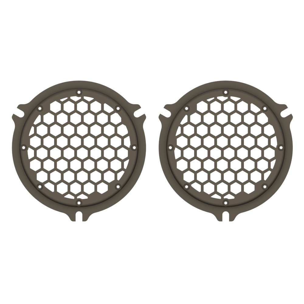 HEX Speaker Grills Color Matched For 2014+ Electric Glide / Street Glide Inner Fairing