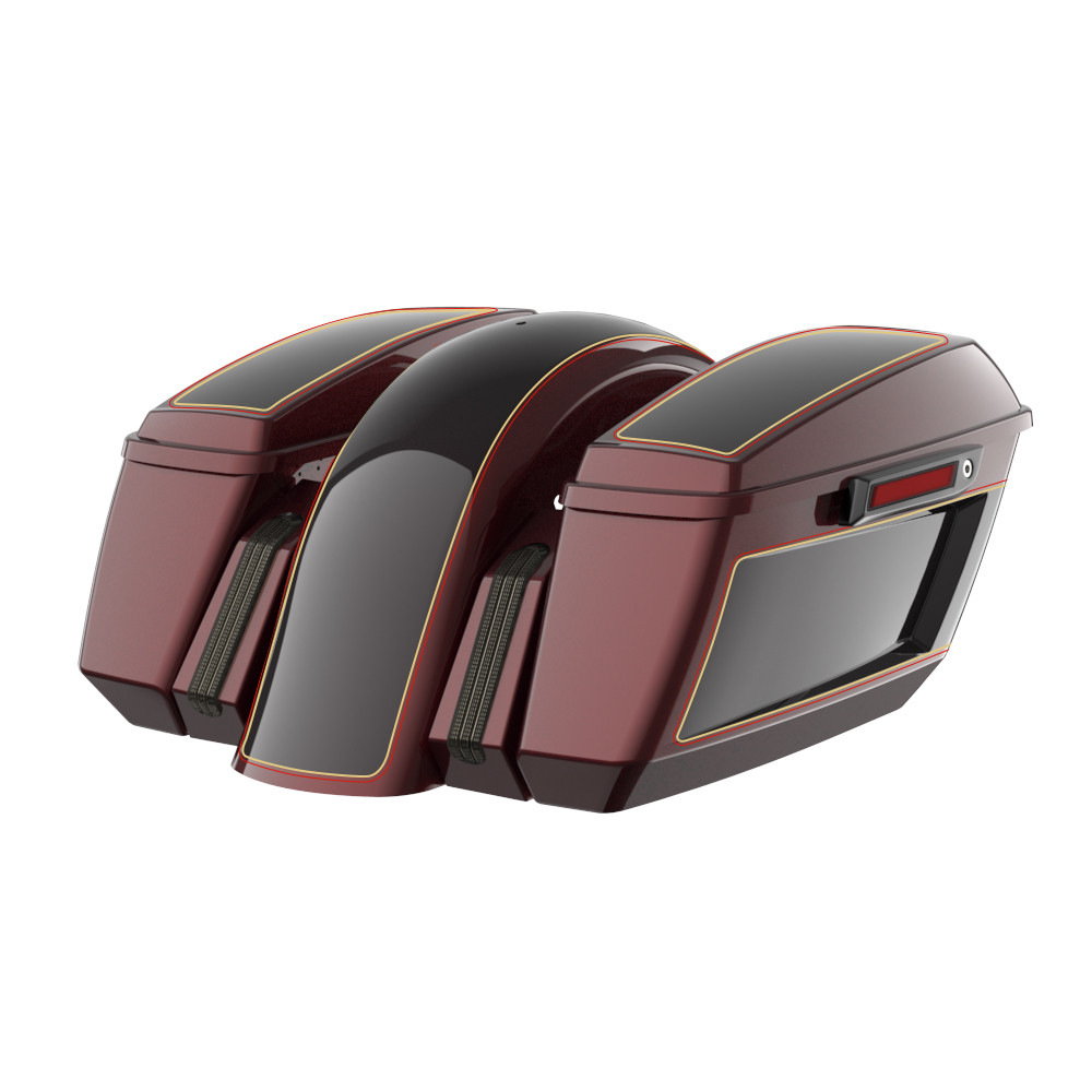 Two Tone Holeshot Chopped Bagger Kit for '14-'23 Harley Touring