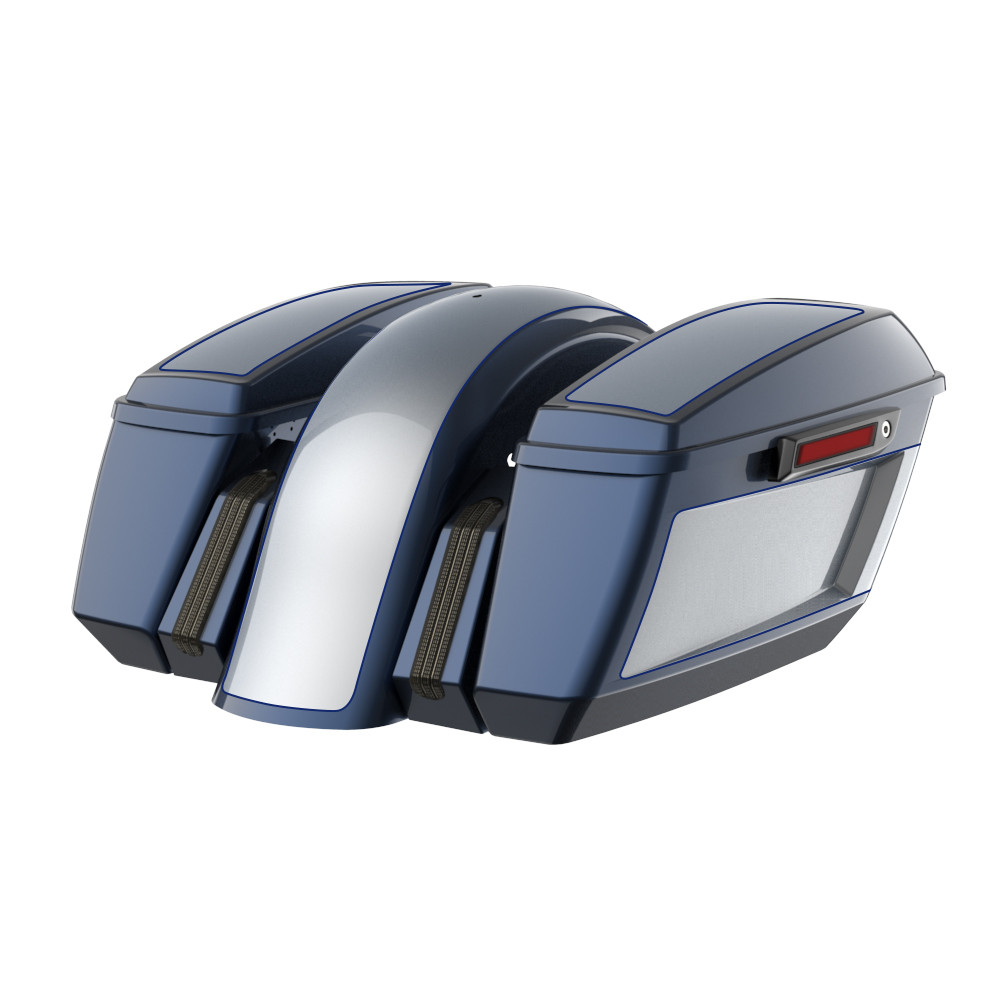 Two Tone Holeshot Chopped Bagger Kit for '14-'23 Harley Touring
