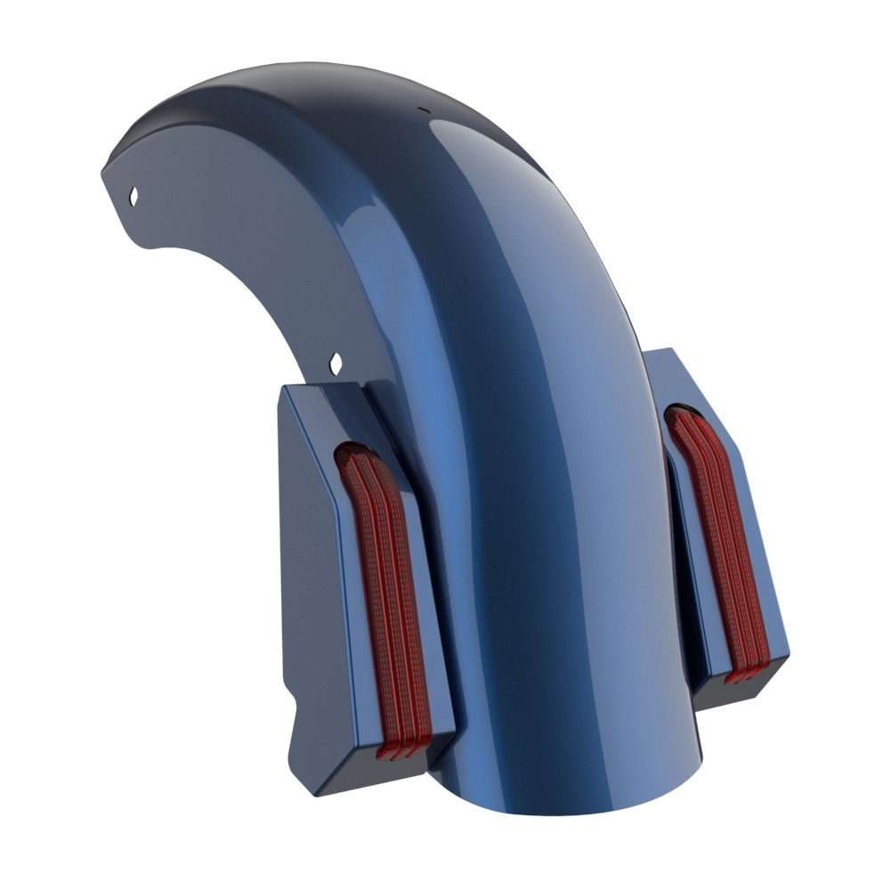 Color Matched Holeshot Chopped Rear Fender for '09-'23 Harley Touring