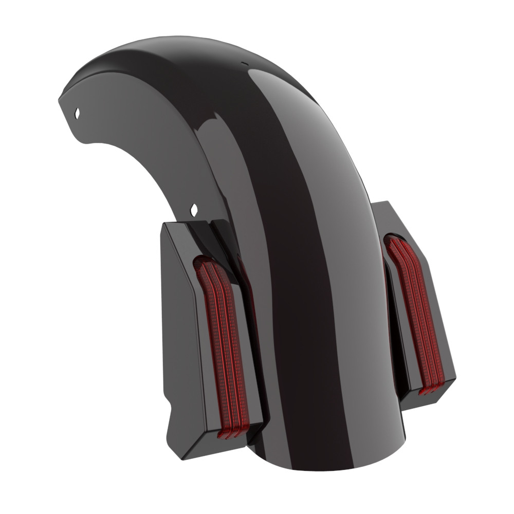 Color Matched Holeshot Chopped Rear Fender for '09-'23 Harley Touring