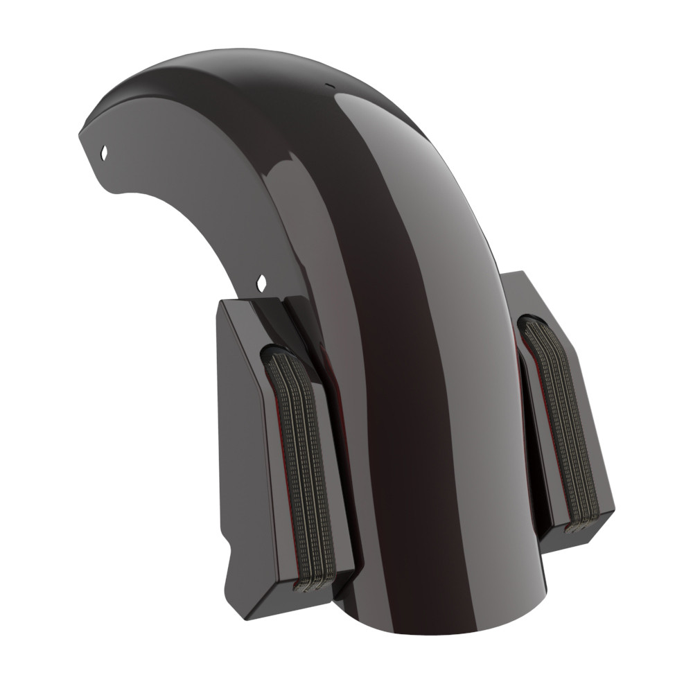 Color Matched Holeshot Chopped Rear Fender for '09-'23 Harley Touring