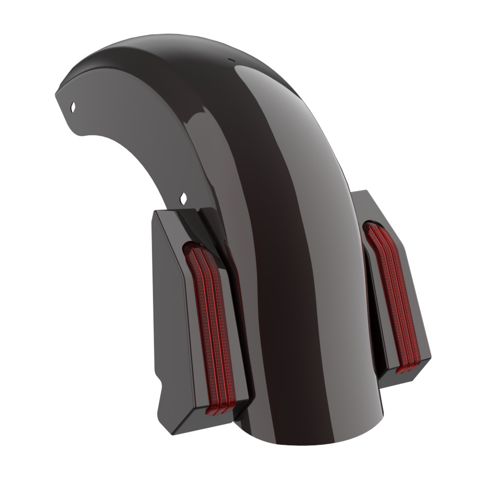 Color Matched Holeshot Chopped Rear Fender for '09-'23 Harley Touring