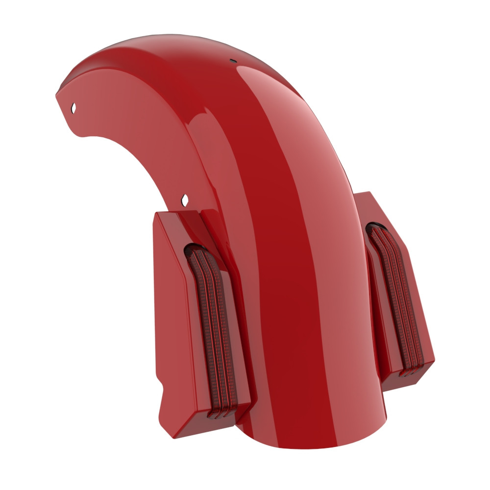 Color Matched Holeshot Chopped Rear Fender for '09-'23 Harley Touring