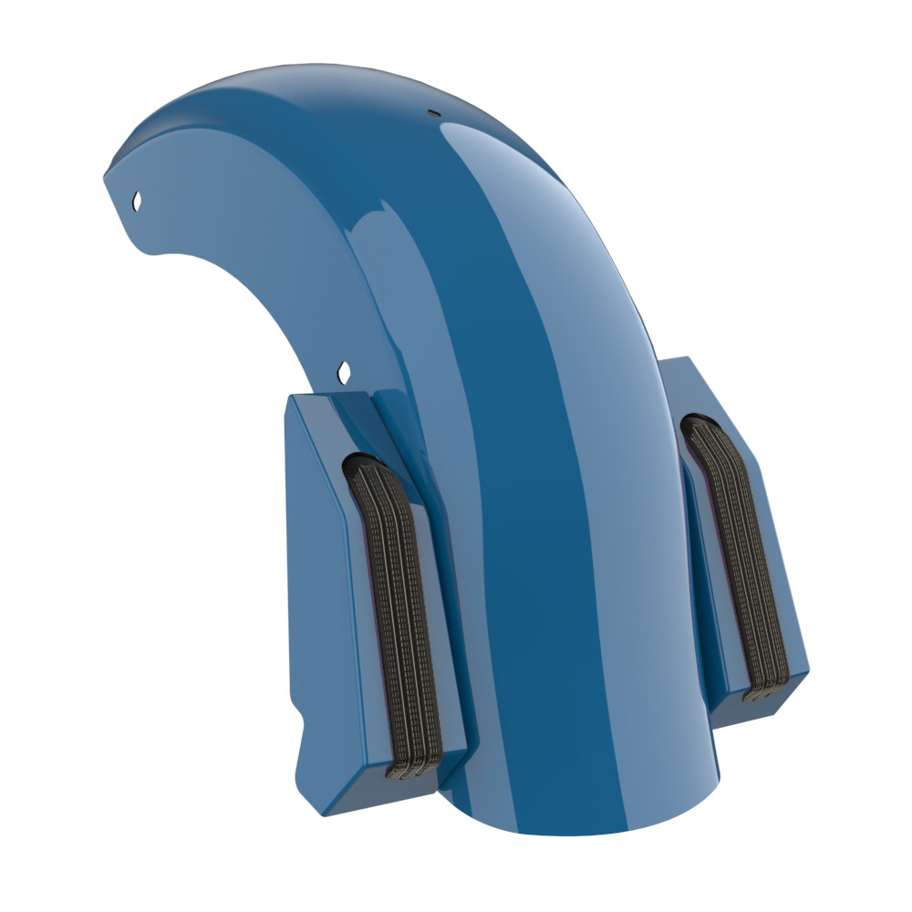 Color Matched Holeshot Chopped Rear Fender for '09-'23 Harley Touring