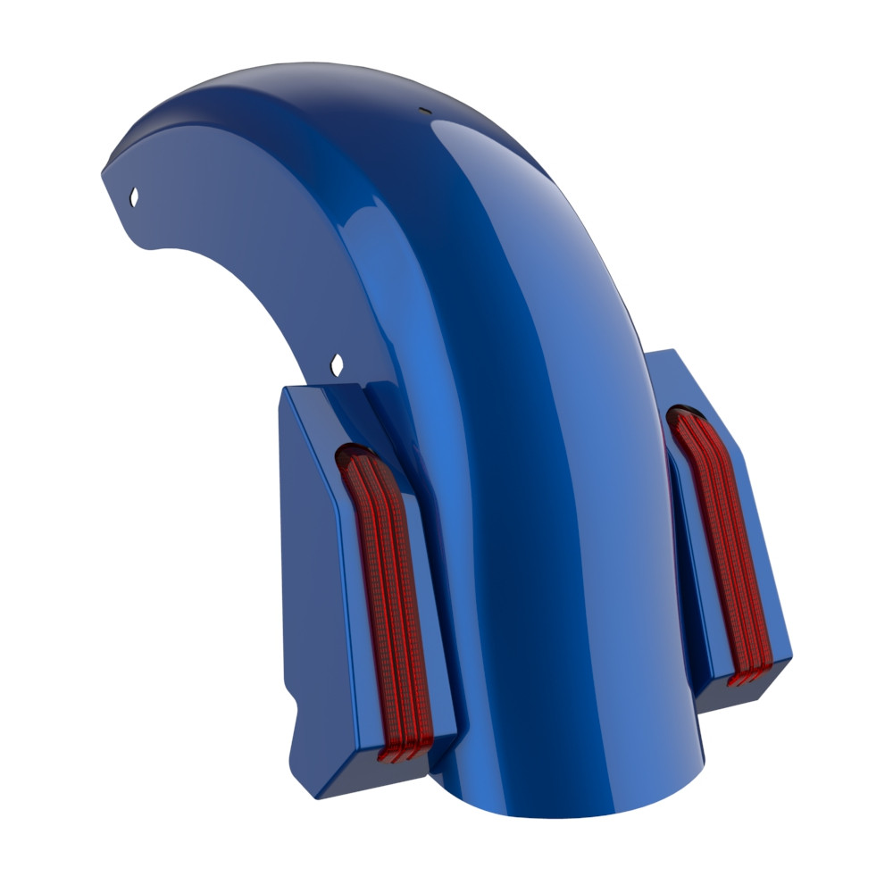 Color Matched Holeshot Chopped Rear Fender for '09-'23 Harley Touring