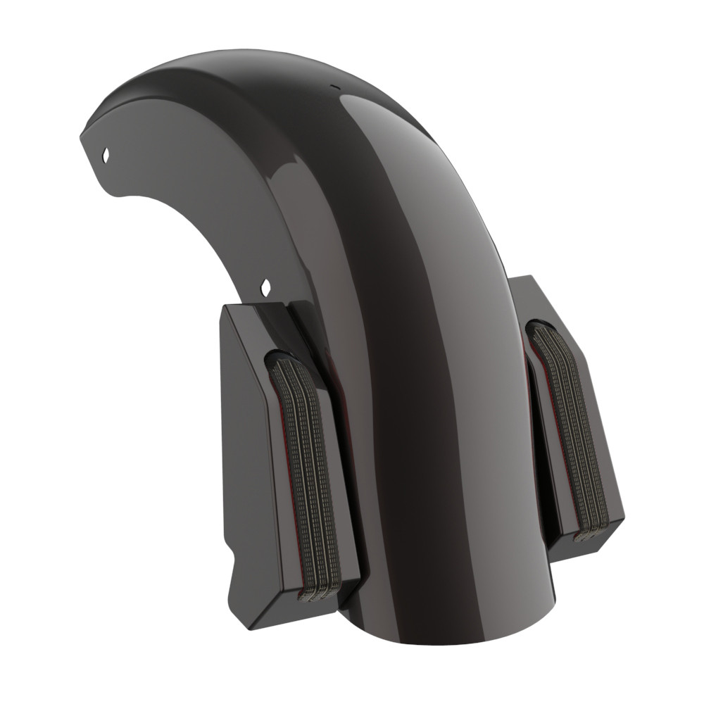 Color Matched Holeshot Chopped Rear Fender for '09-'23 Harley Touring