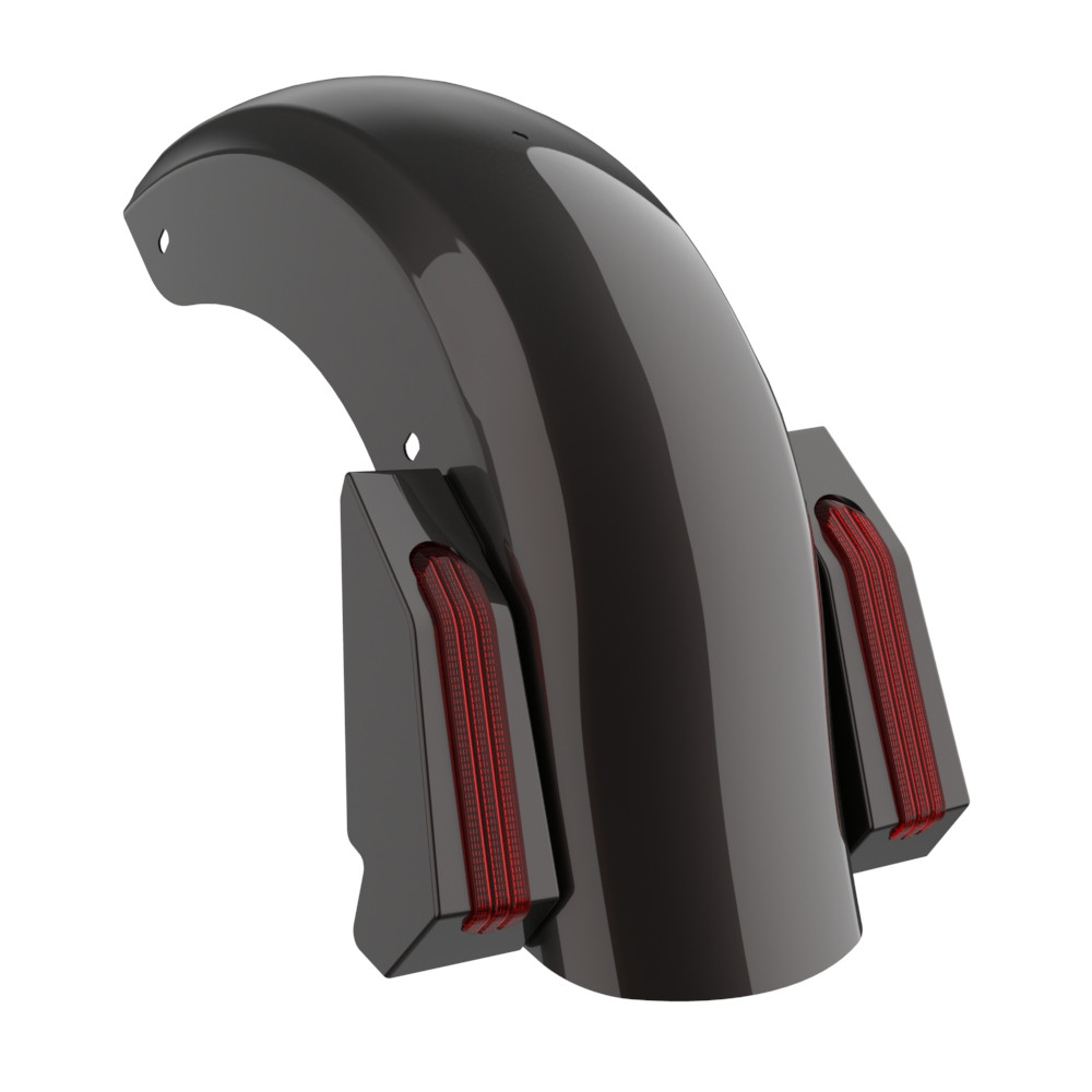 Color Matched Holeshot Chopped Rear Fender for '09-'23 Harley Touring