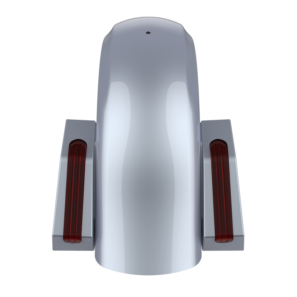 Color Matched Holeshot Chopped Rear Fender for '09-'23 Harley Touring