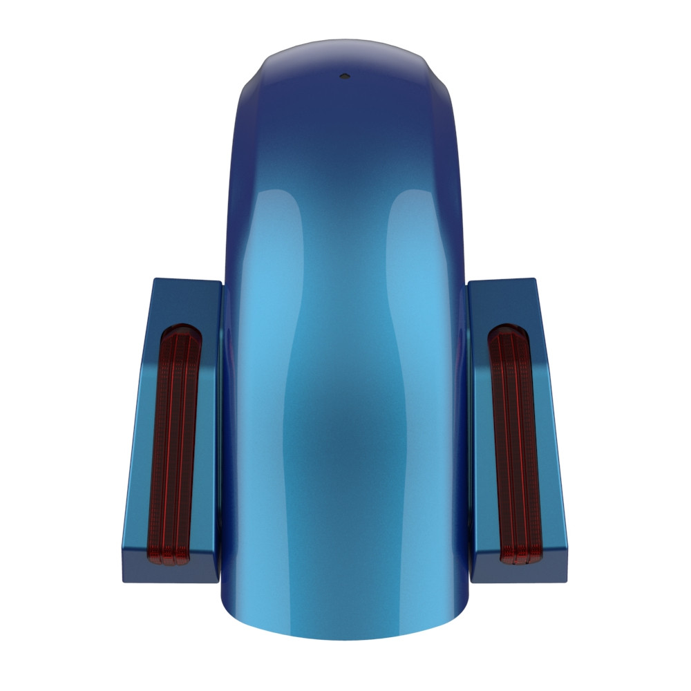 Color Matched Holeshot Chopped Rear Fender for '09-'23 Harley Touring