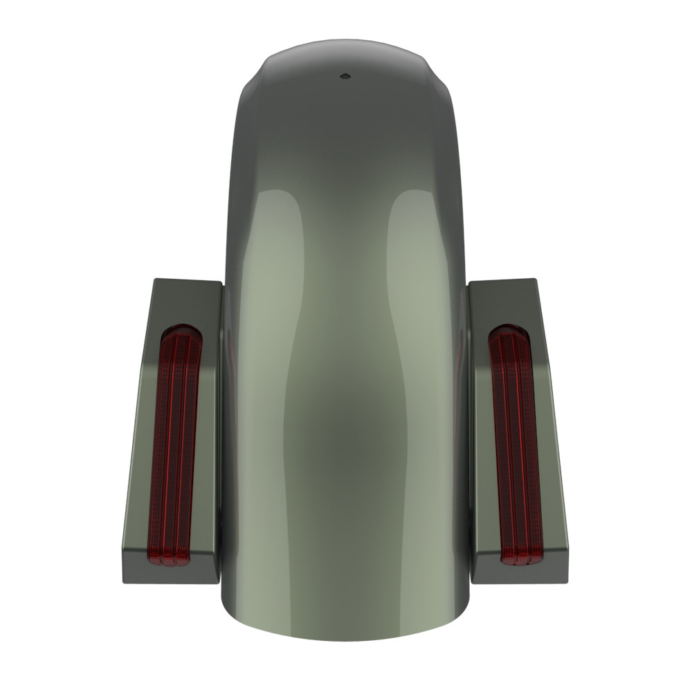 Color Matched Holeshot Chopped Rear Fender for '09-'23 Harley Touring
