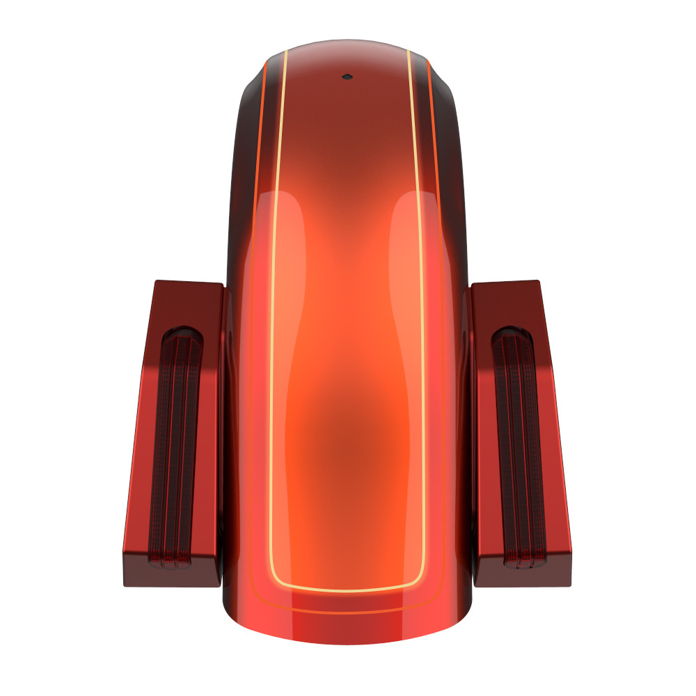 Color Matched Holeshot Chopped Rear Fender for '09-'23 Harley Touring
