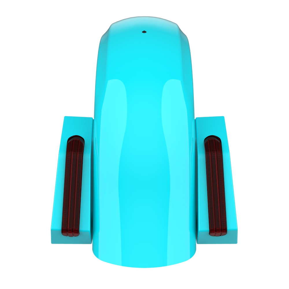 Color Matched Holeshot Chopped Rear Fender for '09-'23 Harley Touring
