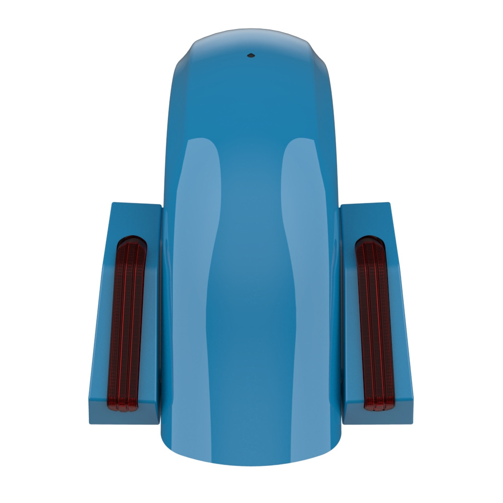 Color Matched Holeshot Chopped Rear Fender for '09-'23 Harley Touring