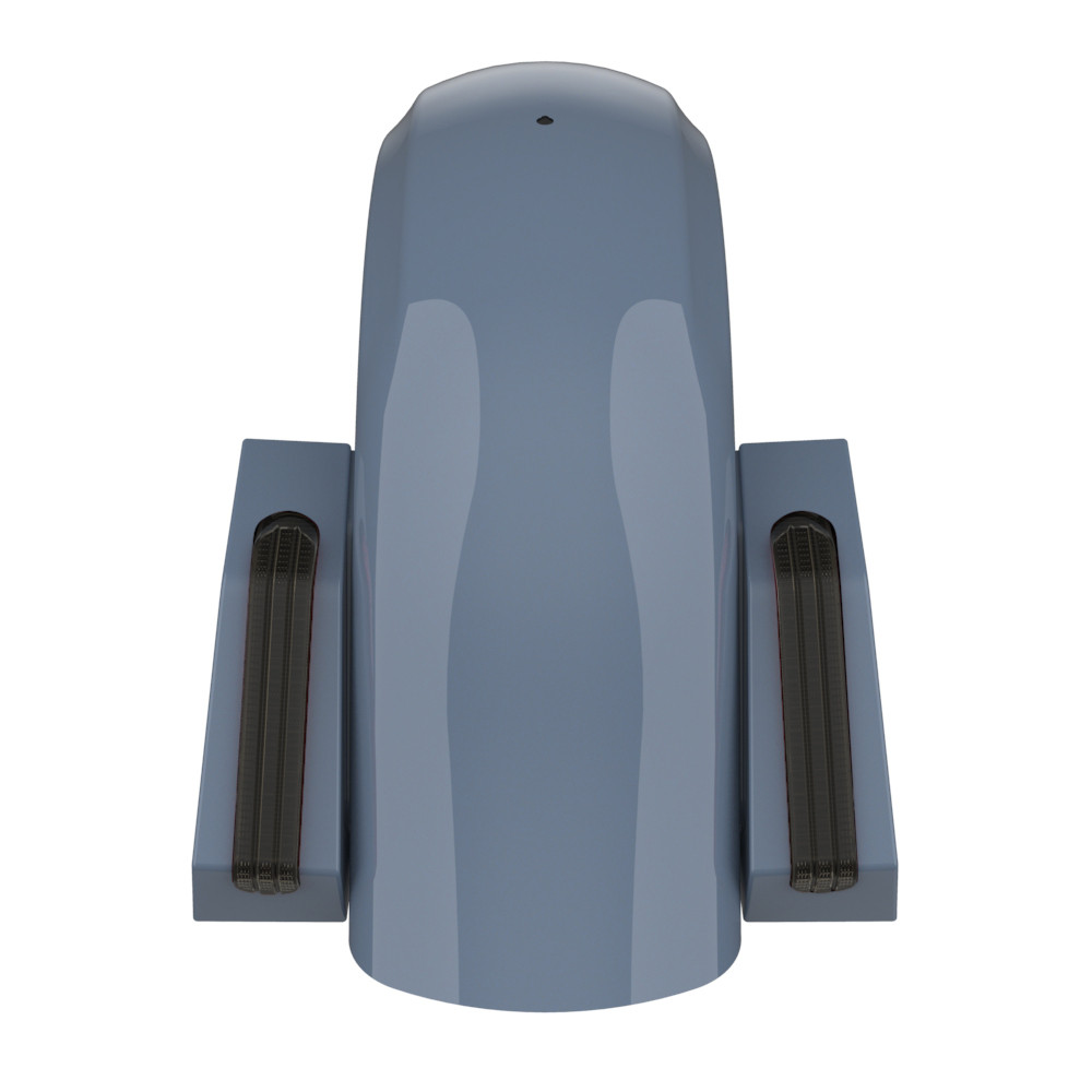 Color Matched Holeshot Chopped Rear Fender for '09-'23 Harley Touring